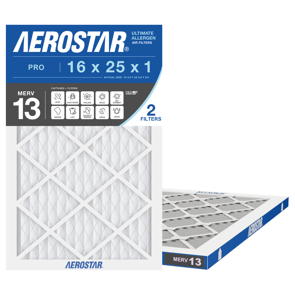 16x25x1 Aerostar Air Filter
