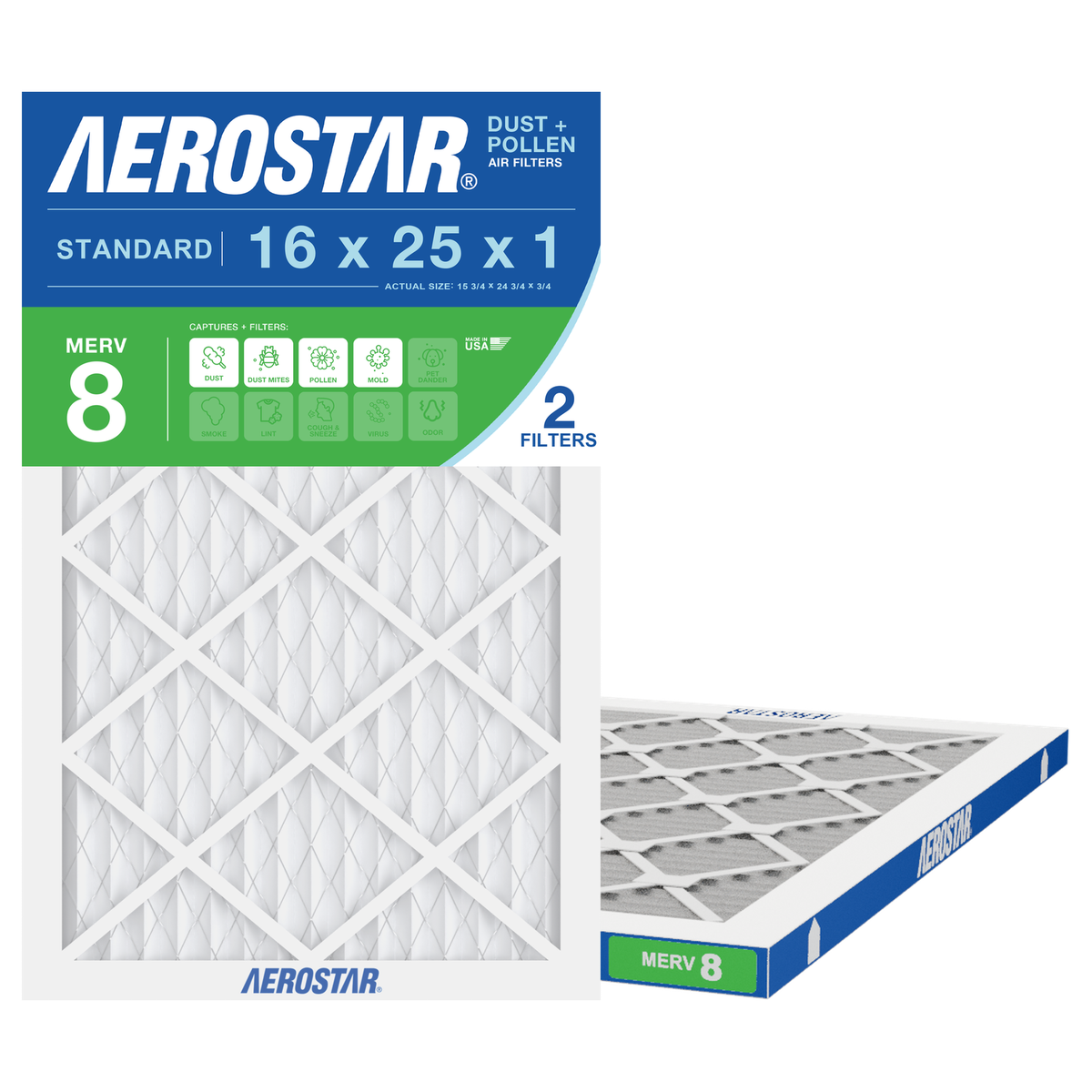 16x25x1 Aerostar Air Filter